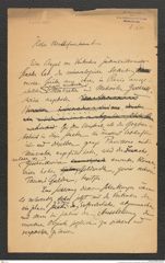 k.k. naturhistorisches Hofmuseum, Intendanzakten 1885-1896 (Hauer), Aktenzahl Z.632/1889, Seite 1